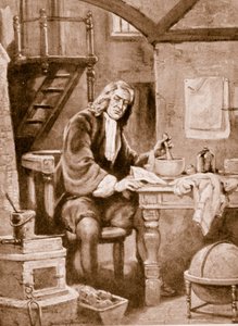 Sir Isaac Newton i sitt lilla rum