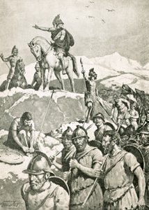 Mäktig Alexander (Litho) vidare svepning (lito) av C. Dudley Tennant