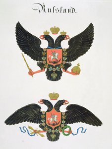 Beväpnar staten Imperial Ryssland, från en samling akvareller publicerade i Tyskland, ca 1830-33 av C. Hildebrandt