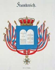 Stadga och hänge för den franska hederslegionen, från en samling akvareller utgivna i Tyskland 1830-33 av C. Hildebrandt