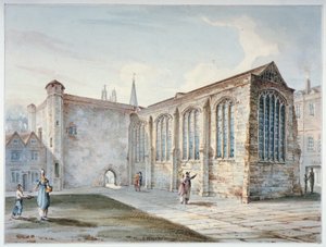 Holy Trinity Chapel, Leadenhall Street, känt som Leadenhall Chapel, City of London, 1805. av C John M Whichelo
