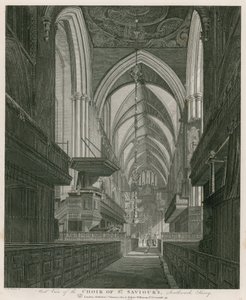 Väster utsikt över Choir of St Saviour