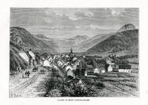 Dalen Mont-Dore-les-Bains, Frankrike, 1800-talet
