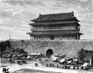 Himmelska fridens port, Peking, Kina, 1800-talet