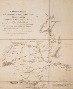 Ett militärt diagram över den stora arméns marscher och läger under befäl av generalmajor Medows från den 26 maj till den 14 december 1790 av C. Mackenzie