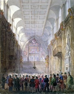 Interiör av Guildhall, City of London, 1838. av C Matthews