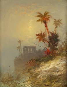 Egyptiskt landskap, sent 1800-tidigt 1900-tal. av C. Morgan McIlhenney