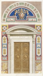 Dörröppning till Raphael Loggia i Vatikanen, 1772 av C. Savorelli