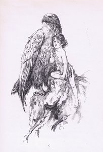 The maid and the eagle, från The Child of the Air pub. av Duckworth av C. Wilhelm