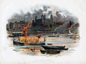 Towern i London, England, 1895 av C. Wilkinson