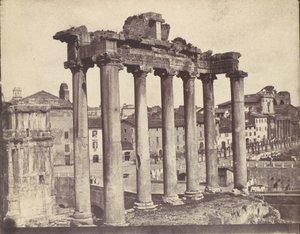 Temple of Concord, Rom, 1850-talet.
