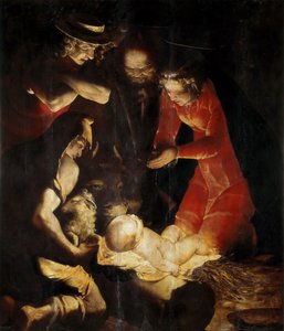 Herdarnas tillbedjan, 1550. av Cambiaso