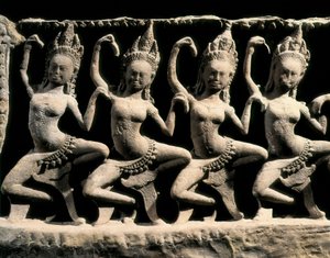 Hinduisk mytologi: apsarerna, mycket unga och vackra varelser som dansade vid Indras hov