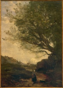 La Rochelle av Jean Baptiste Camille Corot