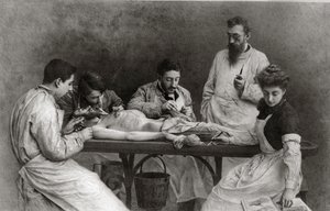 Ett slut på den praktiska skolan, 1902 av Camille Felix Bellanger