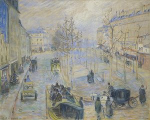 Boulevard Rochechouart, 1880 av Camille Jacob Pissarro
