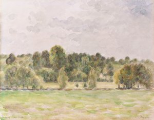 Eragny afton, 1890 av Camille Jacob Pissarro