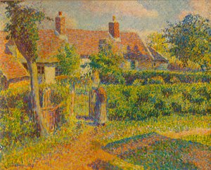 Stugan, 1887, 1935. av Camille Jacob Pissarro