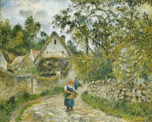 Stigen från Hameau-Chaumieres till Valhermeil av Camille Jacob Pissarro