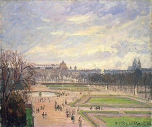 Tuileriernas trädgård. Målning av Camille Pissaro (1830-1903), olja på duk av Camille Jacob Pissarro