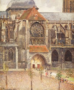 Portal till Saint-Jacques-kyrkan i Dieppe; Portalen till kyrkan Saint-Jaques i Dieppe, 1901 av Camille Jacob Pissarro