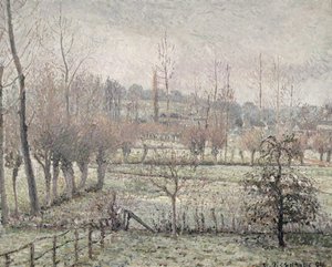 Snöeffekten i Eragny, 1894 av Camille Jacob Pissarro