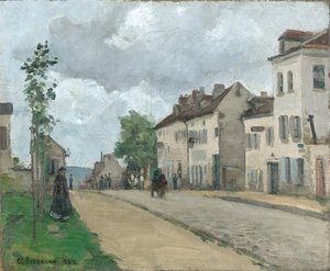 Straße i Pontoise (Rue de Gisors) av Camille Jacob Pissarro