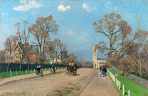 The Avenue, Sydenham, 1871 av Camille Jacob Pissarro