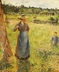 Hömakaren, 1884 av Camille Jacob Pissarro