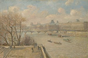 Louvren från Pont Neuf, 1902 av Camille Jacob Pissarro