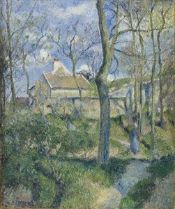 Vägen till Les Pouilleux, Pontoise, 1881 av Camille Jacob Pissarro