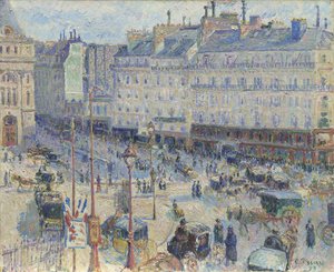 Place du Havre, Paris, 1893 av Camille Jacob Pissarro