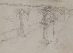 Kvistsamlarna, ca 1896 av Camille Jacob Pissarro