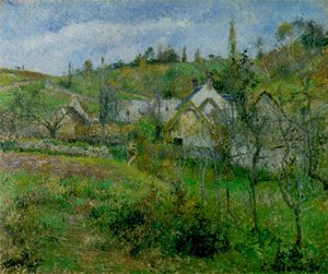 Valhermeil, nära Pontoise, 1880 av Camille Jacob Pissarro