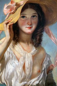 "Ung flicka med blommor", 1843