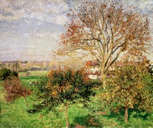 Höstmorgon i Èragny, 1897 av Camille Jacob Pissarro