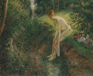 Badare i skogen, 1895. av Camille Jacob Pissarro