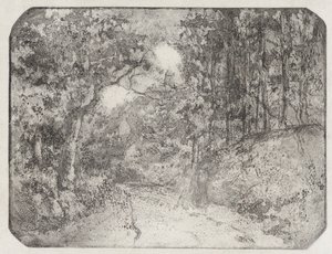Stig under skogen i Pontoise, 1879. av Camille Pissarro