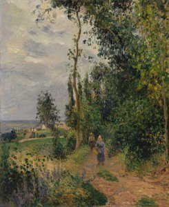 Côte des Grouettes, nära Pontoise, troligen 1878. av Camille Jacob Pissarro