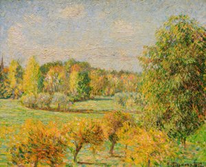 Hösteffekt, valnöt, Eragny av Camille Pissarro