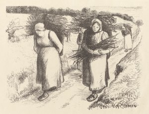 Vedbärare av Camille Pissarro