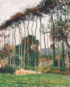 Franska: Les grands hêtres à Varengeville
Tyska: De stora kopparbokarna i Varengeville av Camille Pissarro