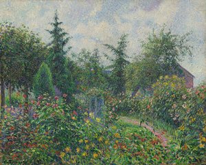 Trädgård och hönshus på Octave Mirbeau