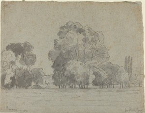 Grove av träd av Camille Pissarro