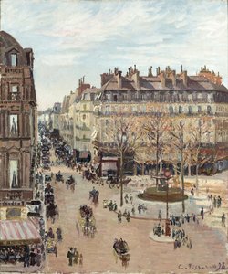 Rue Saint-Honoré av Camille Pissarro