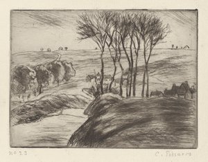 Landskap vid Osny av Camille Pissarro