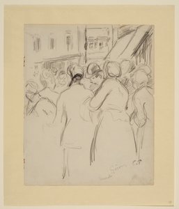 Marknad på Gisors av Camille Jacob Pissarro