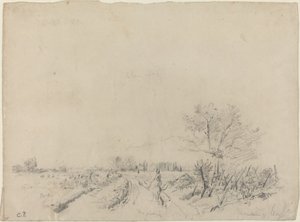 Montmorency Road, ca. 18501860. av Camille Pissarro