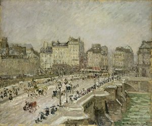 Pont Neuf, Snöeffekt, 2:a serien av Camille Pissarro