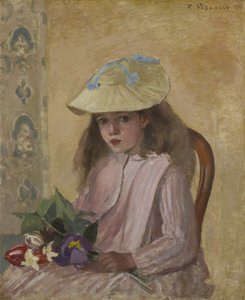 Porträtt av konstnären av Camille Pissarro